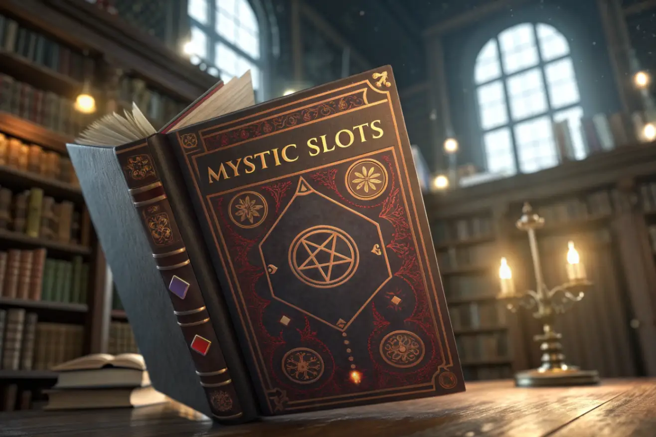 Mystic Slots: Enchanted Books — slot-book com funções multiplicativas